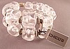 SJ65 Chicos clear lucite nugget stretch bracelet